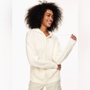 Aritzia TNA Recycled Wool & Cashmere Oversized Zip Hoodie (Medium) NWT